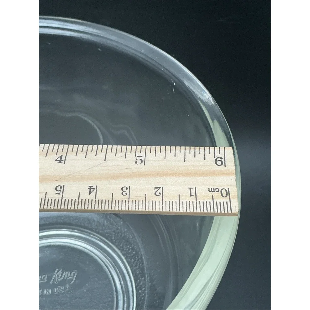 Vintage Fire King for Sunbeam, Mixmasters, Clear Glass 1950s, Footed‎